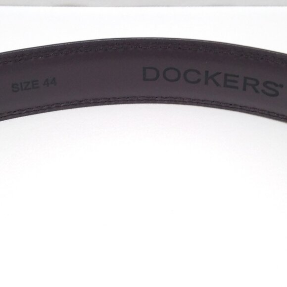Dockers Genuine Leather Double Stitch Belt Strap 11DK02A6 Men's Size 44/110 EUC - Picture 5 of 6